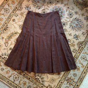 Style & Co. Brown Linen Skirt